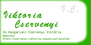 viktoria cservenyi business card