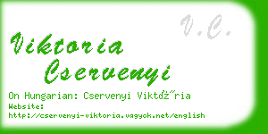 viktoria cservenyi business card